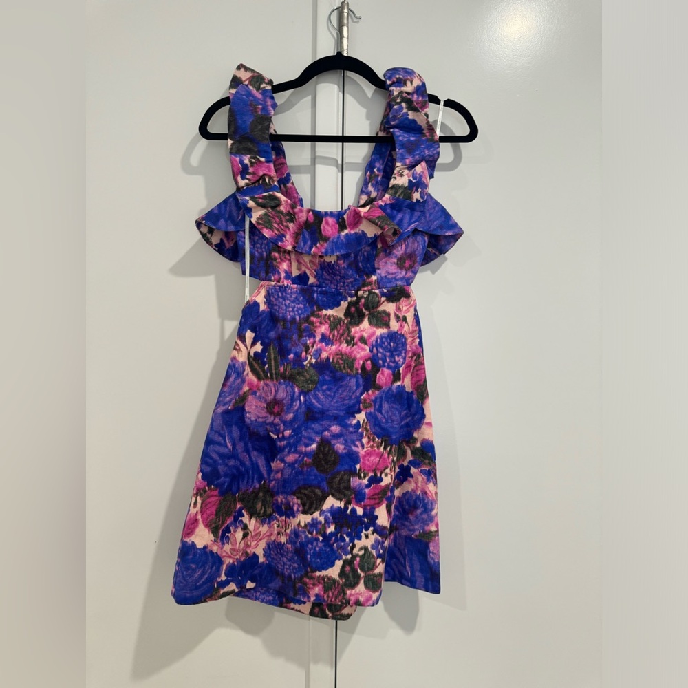 Zimmermann High tide frilled mini  Multicolor Floral Dress